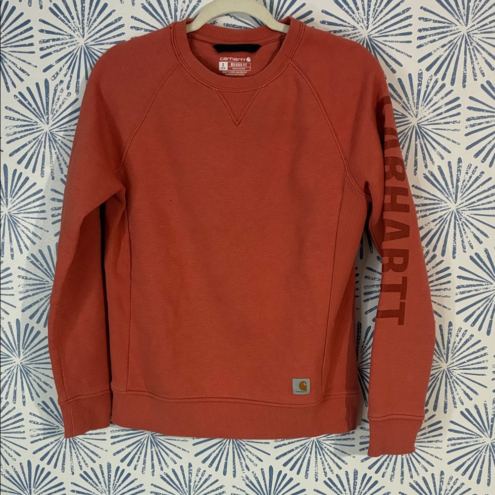 Carhartt Men's Rust Crewneck Sweater